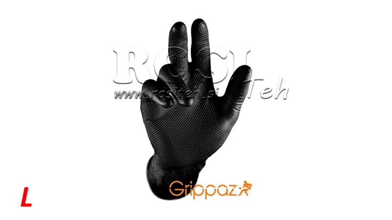 NITRILHANDSCHUHE GRIPPAZ SCHWARZ 50/1 - L