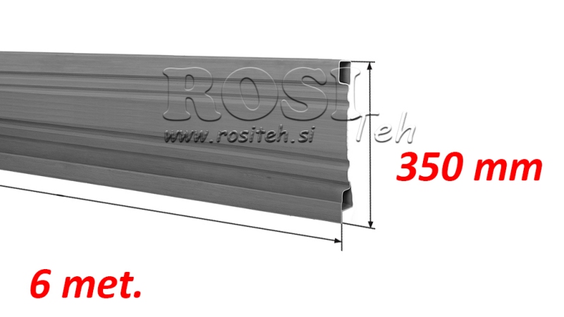 AANHANGER ZIJDE PANEEL 6 MET. - HOOGTE 350 mm