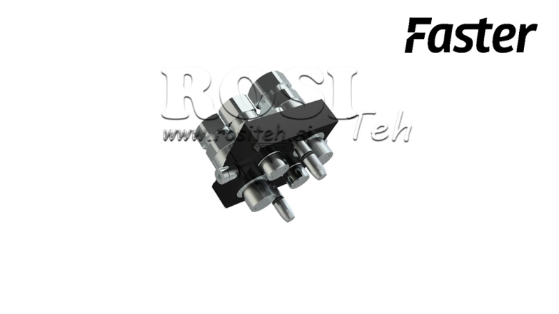MULTI-FASTER KOPPELING 4WEG BSP 2×1/2 2×3/4 MOBIEL DEEL