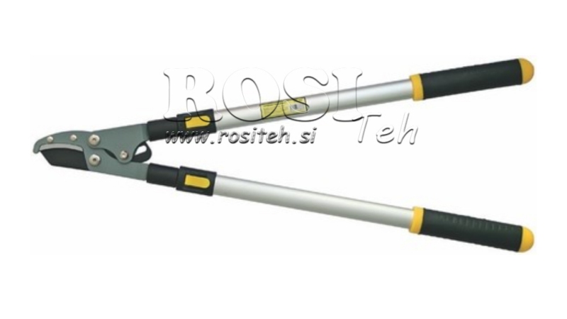 FRUITSCHAREN MET ALUMINIUM TELESCOPISCHE HANDVAT 750-970 mm