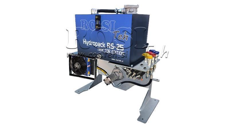 HYDRAULICKÝ AGREGÁT TRAKTORU KAPACITA 70l PRŮTOK 53l/min 3XP80 - S OLEJOVÝM CHLAZENÍM