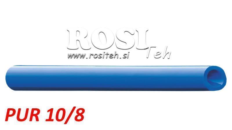PU 10/8 PUR BLAUWE LUCHT SLANG POLYURETHAAN