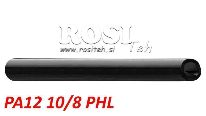 PA 10/8 PA12PHL ZWARTE LUCHTPIJP POLYAMIDE DIN74324