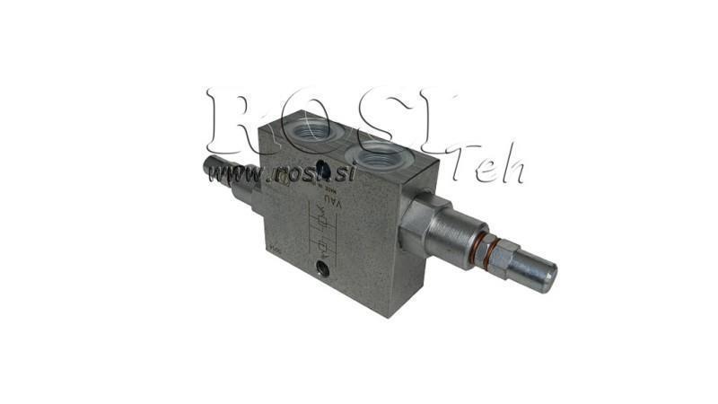 HYDRAULISCHE DRUKREGULATOR DUBBELE VAU 3/4 10-180 BAR