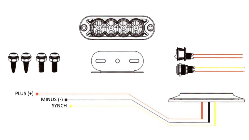LED STROBOSCOOPLAMP 12/24V