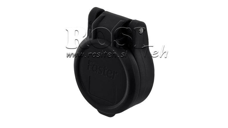 CUBIERTA PROTECTORA NEGRA PVC ACOPLAMIENTO RÁPIDO FEMENINO EMPUJE TIRÓN
