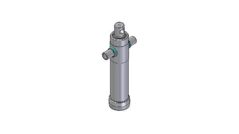 2022F - TELESCOPISCHE CYLINDER STANDAARD/GAT 2 FASES REIS 595 DIAMETER 80