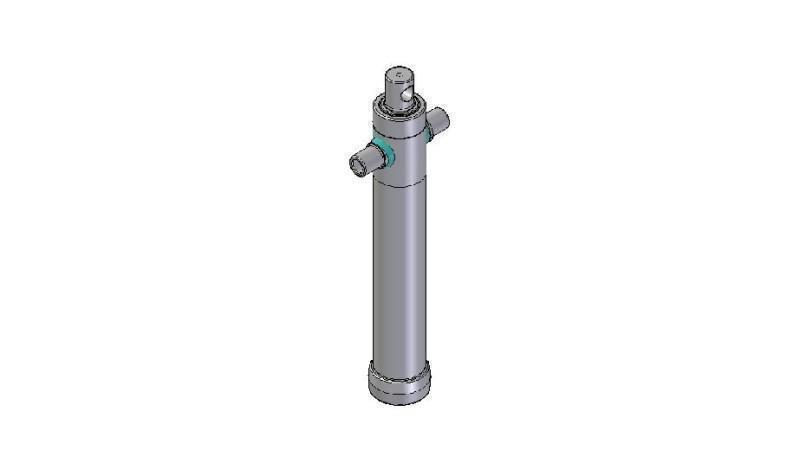 2025F - TELESCOPISCHE CYLINDER STANDAARD/GAT 2 FASES SLAG 895 DIAMETER 80