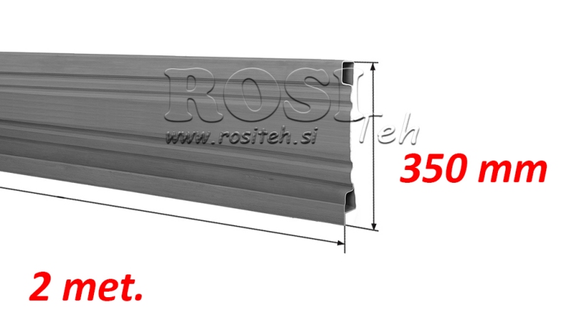TRAILER ZIJDE PANEEL 2 MET. - HOOGTE 350 mm