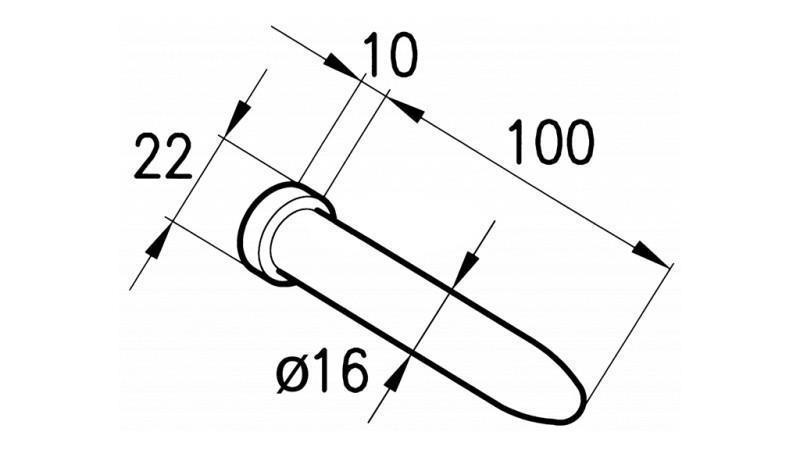 PIN 16 mm VOOR ROMA KOERS