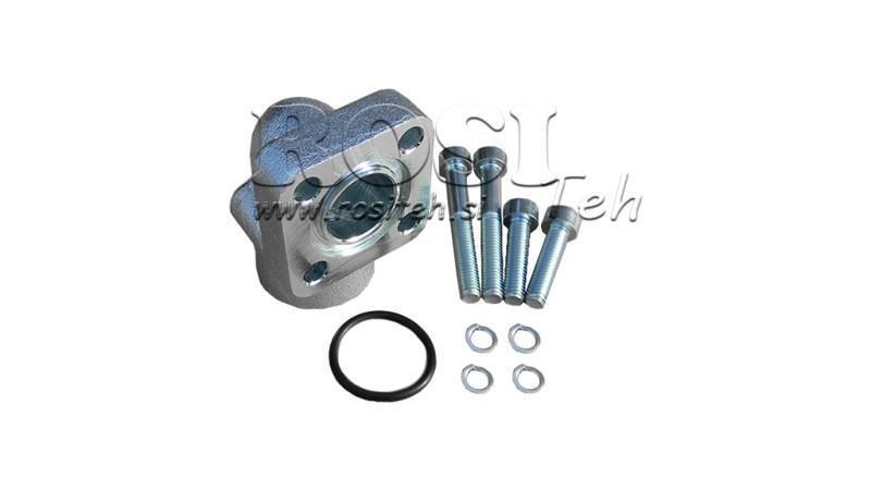 BUIS AANSLUITING 1/2 - VLAKKE FLENS BOSCH diameter 40