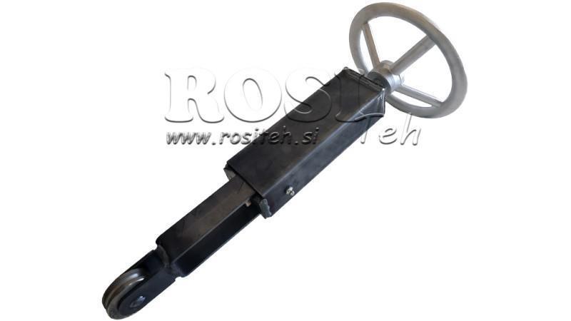 SPANNER VOOR KABEL MET WIEL VOOR AANHANGER HANDREM MET PULLEY