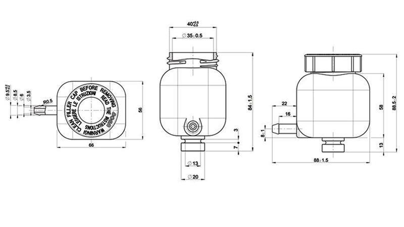 PVC RESERVOIR VOOR REMOLIE 0.138 lit