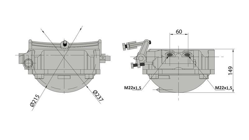 KINDERBED VOOR TELESCOPISCHE CYLINDER - MEILLER KIPPER