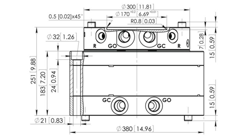 HYDRAULISCHE ROTATOR CPR15-01 55000/15000 KG