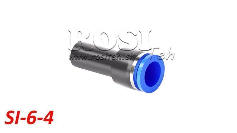 PNEUMATISCHE PLUG-IN REDUCER AANSLUITING TPA ZONDER DRAAD SI-6-4