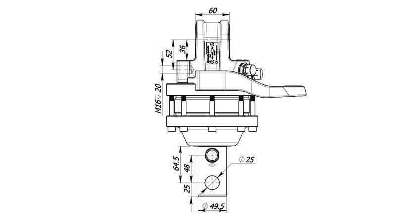HYDRAULISCHE ROTATOR 3000/1500 KG MET AS