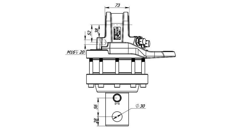 HYDRAULISCHE ROTATOR 5500/3250 KG MET AS