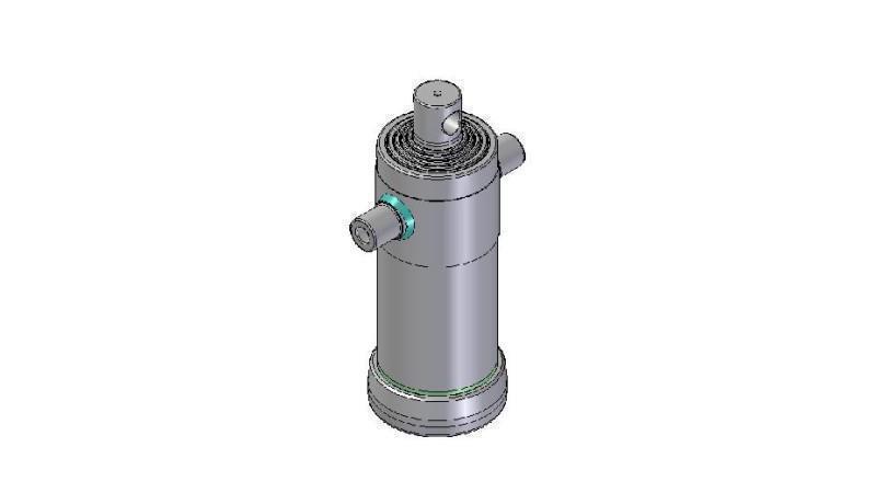 3053F -TELESCOPICKÝ CYLINDR STANDARD/DÍRA 5 STUPŇŮ ZDVIH 1480 FI 152