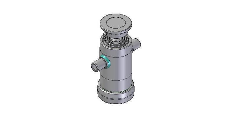 3061S -TELESCOPICKÝ CYLINDR STANDARD/KULIČKA 4 STUPNĚ ZDVIH 590 PRŮMĚR 112