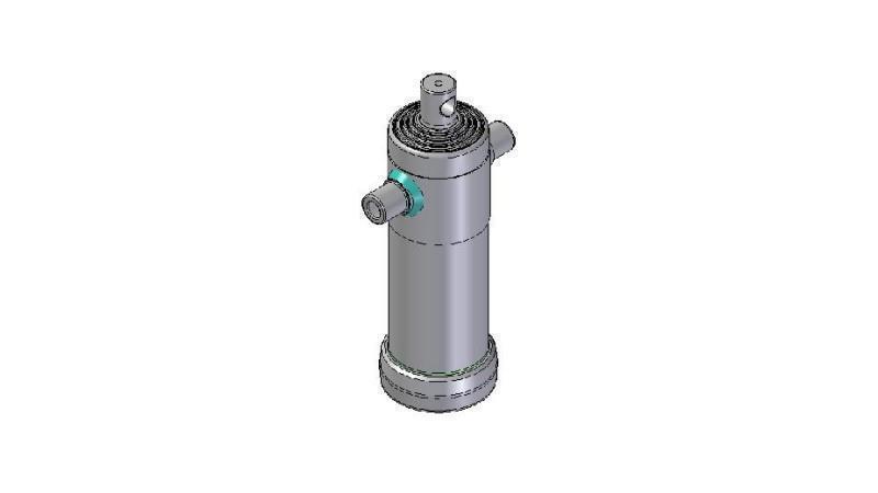 3095F -TELESCOPICKÝ CYLINDR STANDARD/DÍRA 5 STUPŇŮ ZDVIH 2140 FI 124