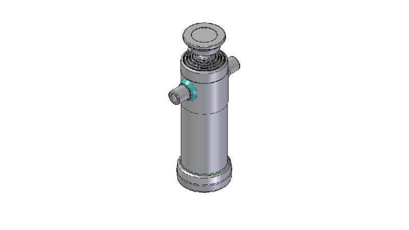 3095S - TELESCOPISCHE CYLINDER STANDAARD/BAL 5 FASES SLAAG 2140 DIAMETER 124