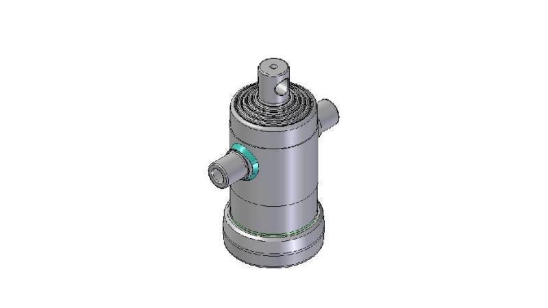 3099F -TELESCOPICKÝ CYLINDR STANDARD/DÍRA 5 STUPŇŮ CESTA 1885 FI 124