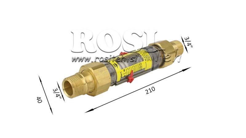 MĚŘIČ PRŮTOKU TRUBICE 15 až 60 lit/min