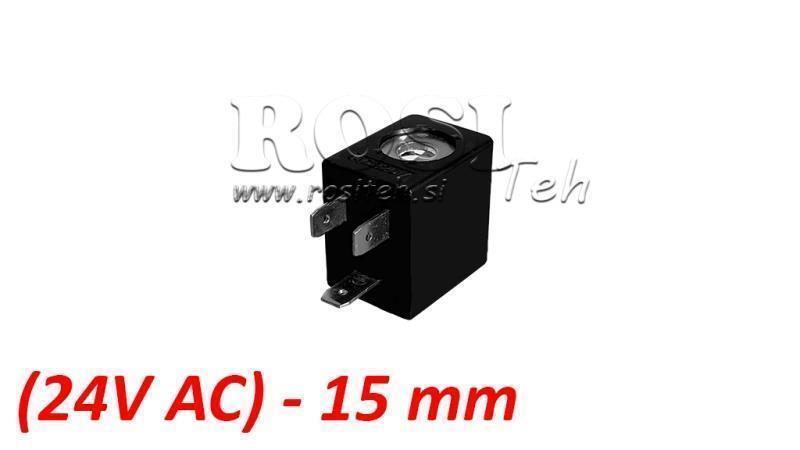 (15) EL. MAG. CÍVKA 24V AC 4VA PRO PNEUMATICKÝ VENTIL 1/8