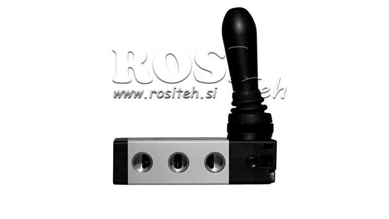 PNEUMATISCHE HANDKRAAN 5/3 1/4 PRT-0853-CRV TERUG MET VEER