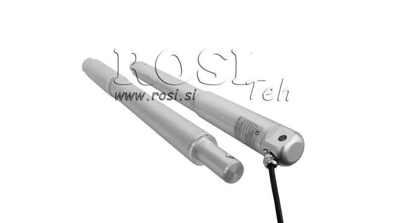ELEKTRISCHE CYLINDER 12V 100kg-9mm/sec SLAG 600mm