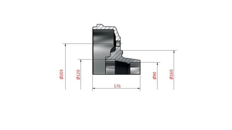 REMDRUM 090-120 300X060 VOOR AS 1600-1800-2000mm