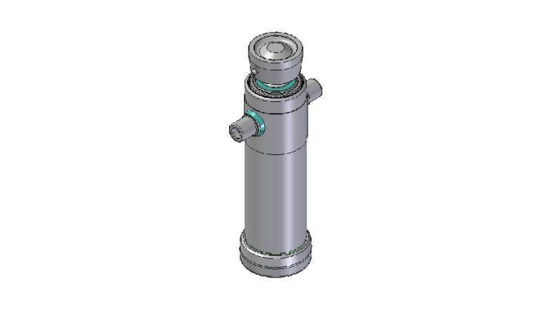 4023S - TELESCOPISCHE CYLINDER STANDAARD/BAL 2 FASES SLAAG 695 DIAMETER 124