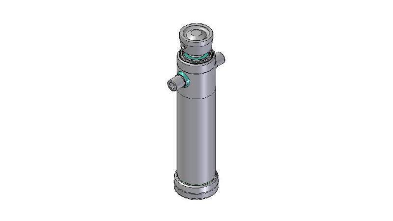 4026S - TELESCOPISCHE CYLINDER STANDAARD/BAL 2 FASES SLAAG 895 DIAMETER 124