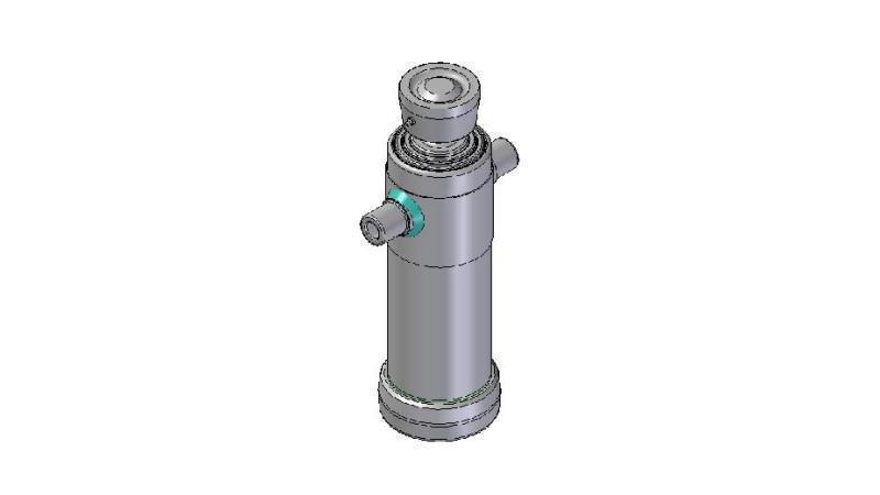 4034S - TELESCOPISCHE CYLINDER STANDAARD/BAL 3 FASES SLAAG 1043 DIAMETER 124