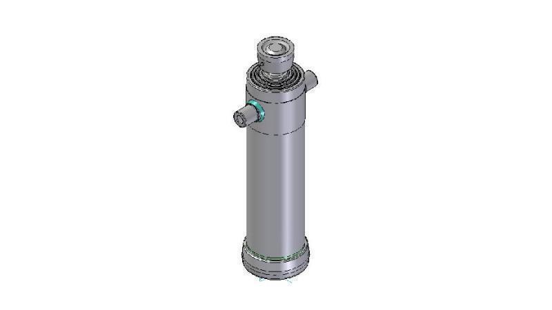 4040S - TELESCOPISCHE CYLINDER STANDAARD/BAL 4 FASES SLAG 1980 DIAMETER 152