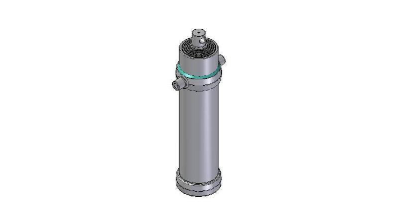 4066F -TELESCOPISCHE CYLINDER STANDAARD/GAT 6 FASES SLAAG 4185 DIAMETER 190