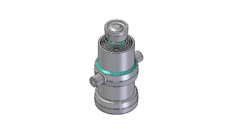 4071S -TELESCOPICKÝ CYLINDR STANDARD/KULIČKA 4 STUPNĚ ZDVIH 970 PRŮMĚR 170