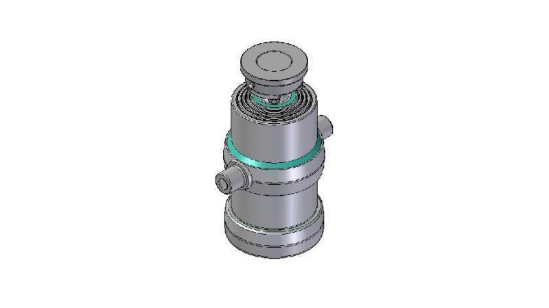 4081S - TELESCOPISCHE CYLINDER STANDAARD/BAL 4 FASES SLAAG 1190 DIAMETER 190