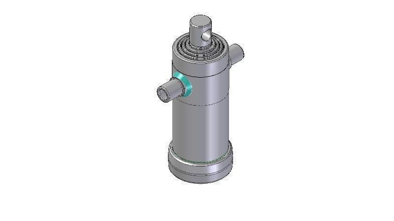 5023F -TELESCOPISCHE CYLINDER STANDAARD/GAT 5 FASES REIS 1290 DIAMETER 112
