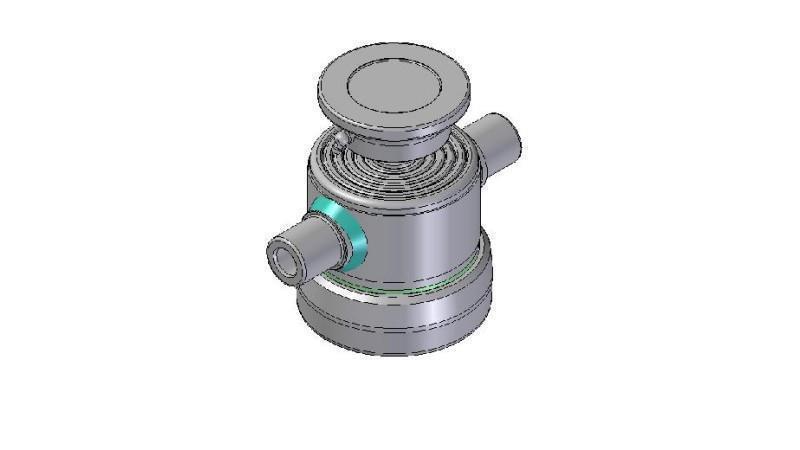 6001S - TELESCOPISK Sylinder STANDARD/KULE 6 TRINN SLAG 450 DIAMETER 124