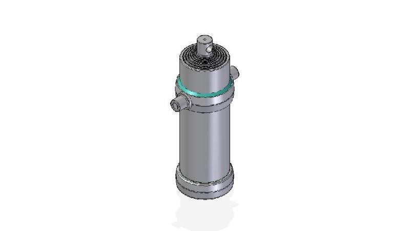 7022F - TELESCOPISCHE CYLINDER STANDAARD/GAT 7 FASES SLAG 3445 DIAMETER 190