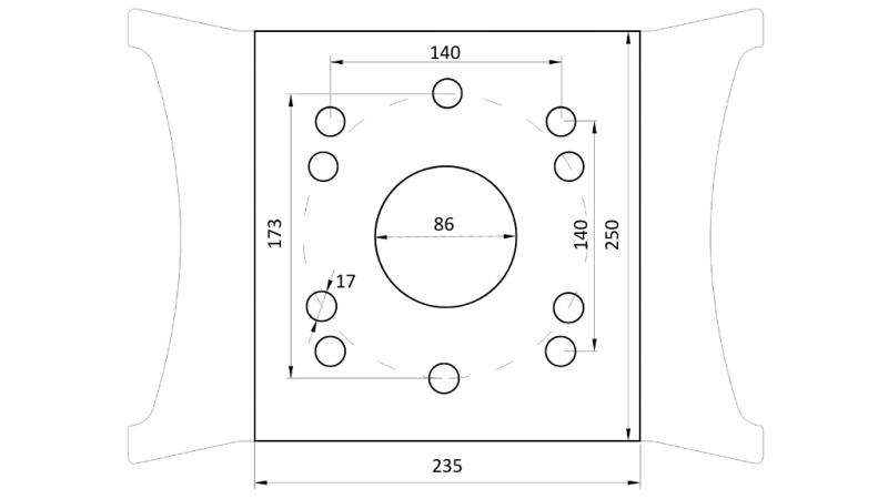 CHYTAČ KAMENÍ BSG 500 TG 1500 kg - 1350 mm