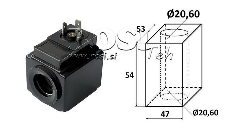 ELEKTROMAGNETISCHE SPOEL 230VAC - DS3 - fi 20.6mm-54mm 176W