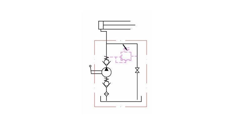 HANDPOMP 45CC -SD- ENKELE RICHTING - afmetingen