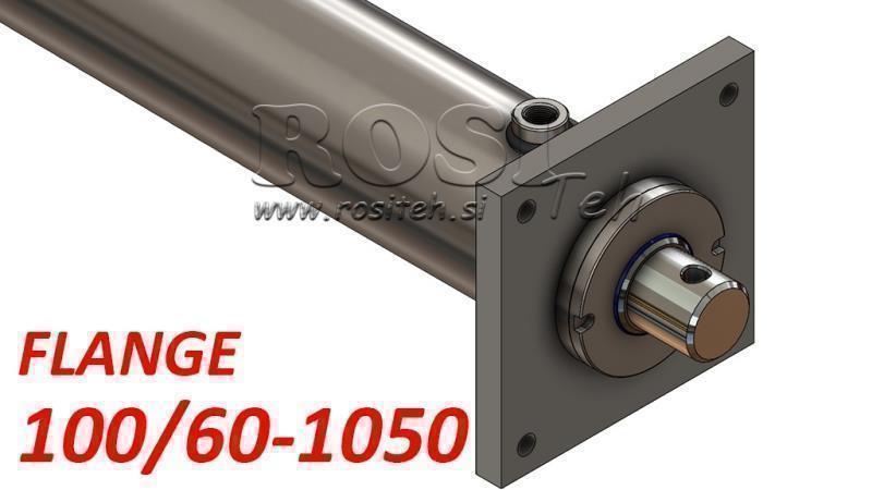 hydraulische cilinder met montageplaat 100/60-1050
