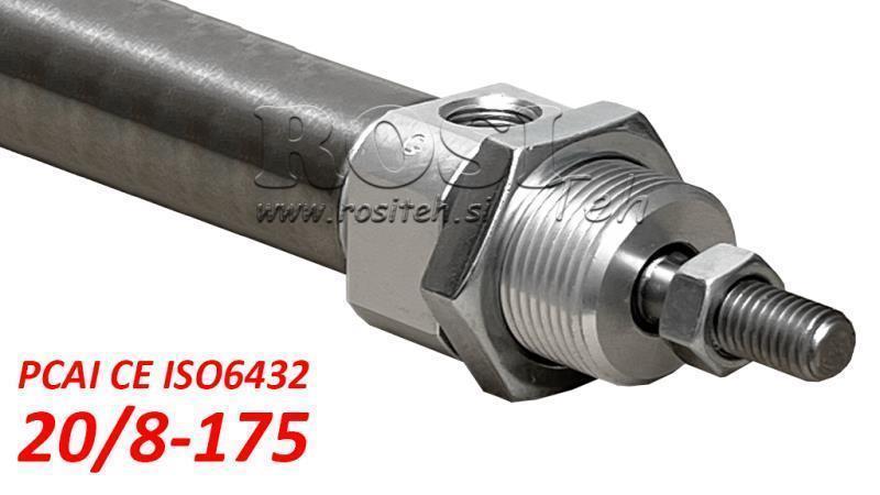 PNEUMATISCHE CYLINDER PCAI 20/8-175 CE ISO6432
