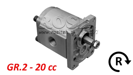 HYDRAULISCHE POMP GR.2 20 CC RECHTS - DRAAD