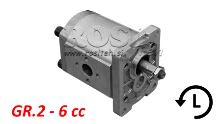 HYDRAULICKÉ PUMPA GR.2 6 CC LEVÝ - FLANGE