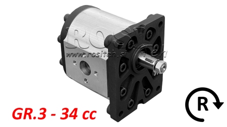 HYDRAULISCHE POMP GR.3 34 CC RECHTS - FLANGES
